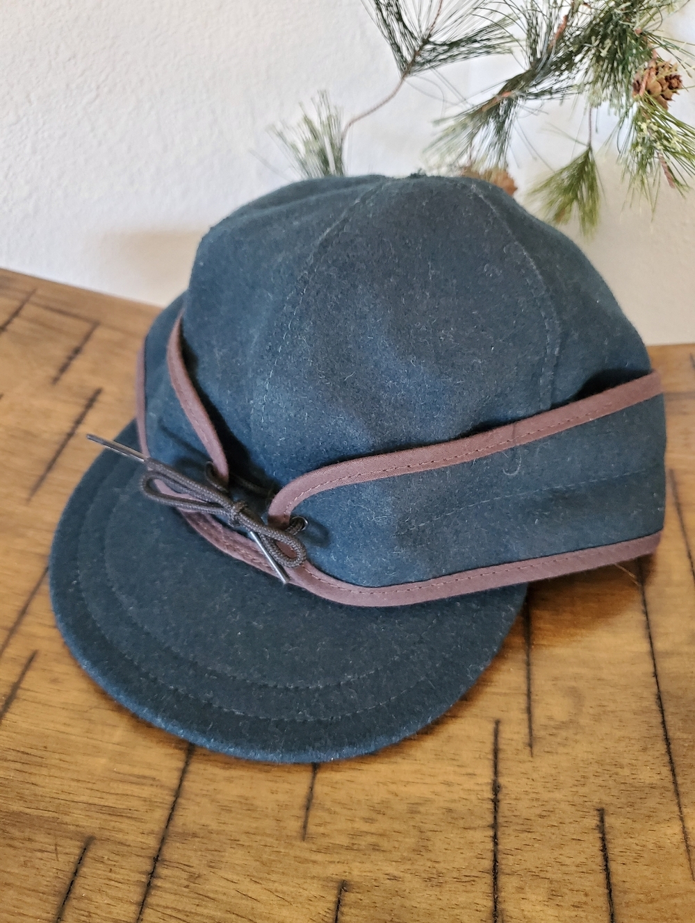 Stormy Kromer Original Wool Winter Cap Hat Earflaps USA Green Unisex